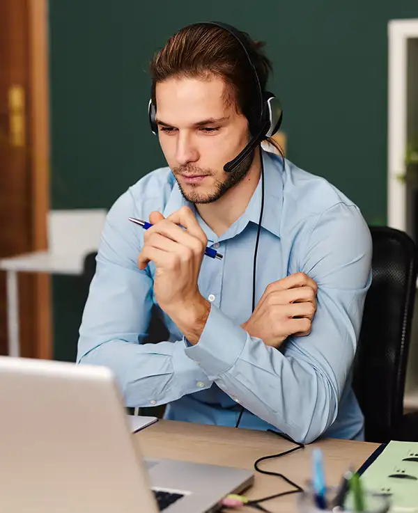 noble telecom solutions support solutions | photo of person offering support